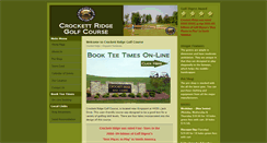 Desktop Screenshot of crockettridgegolfcourse.com